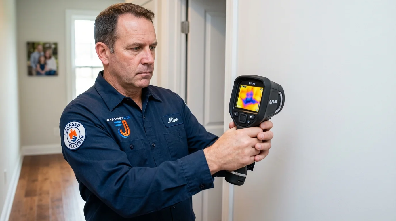 Thermal imaging leak detection by Johns Plumbing LLC in Dennison